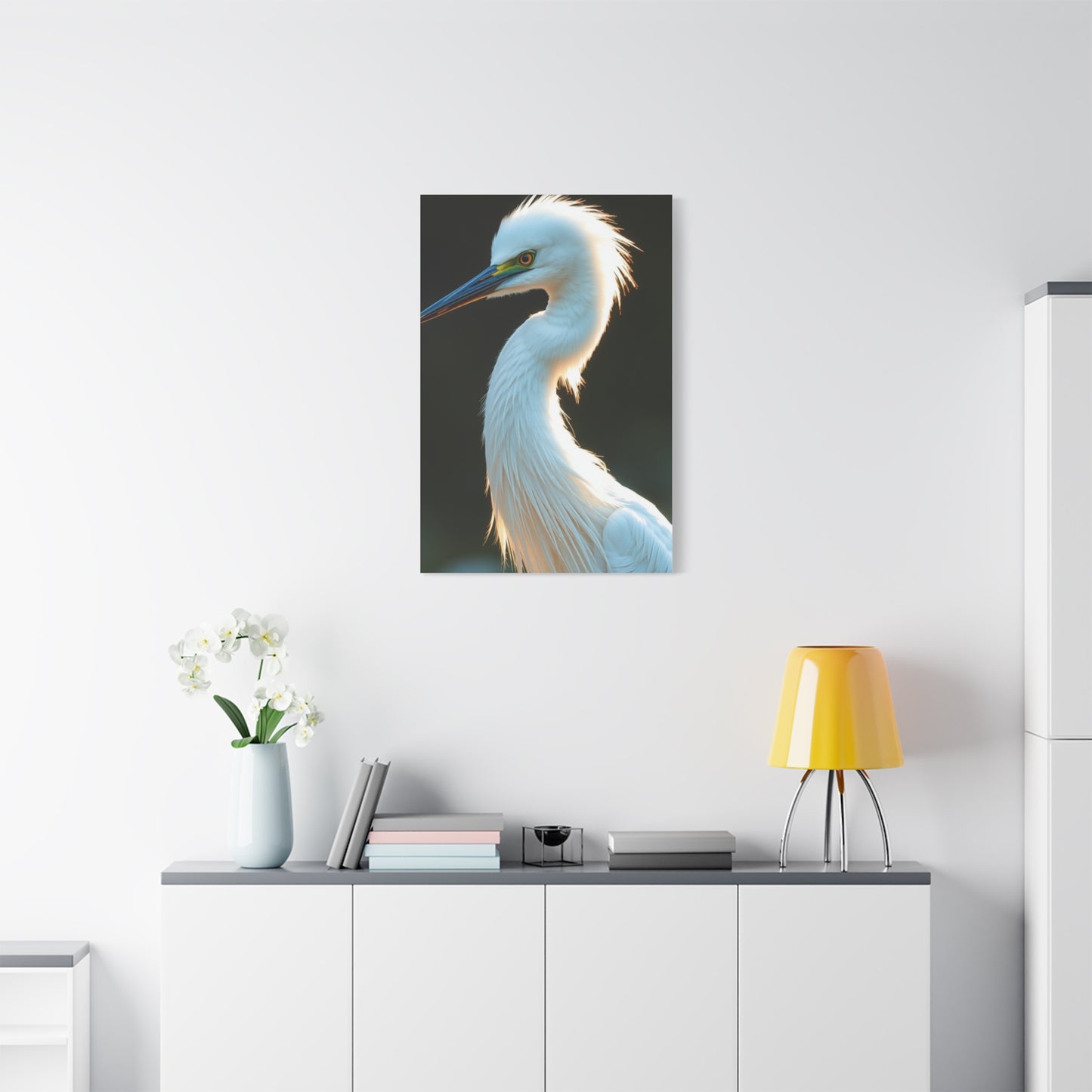 Supreme Egret Art Collection Wall Art & Canvas Print