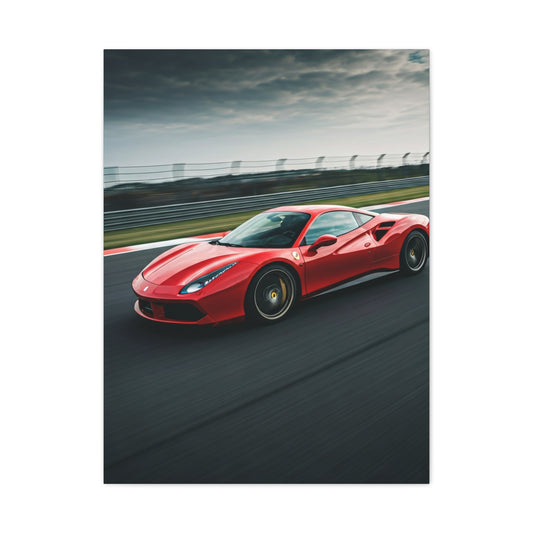 Ferrari 488 GTB Racing Line Precision Wall Art & Canvas Prints