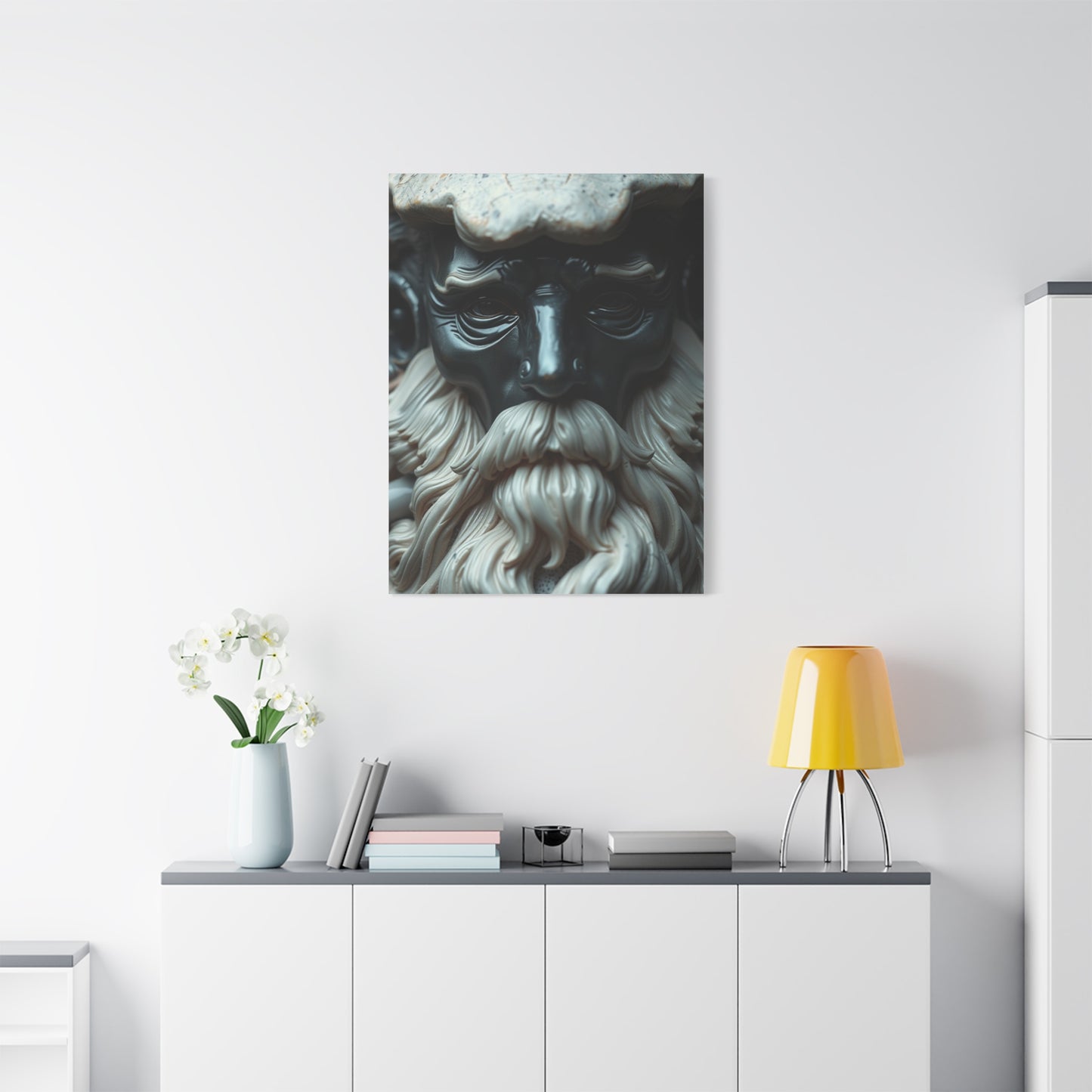 Supreme Charcoal, Onyx, and Ivory Art Collection Wall Art & Canvas Print
