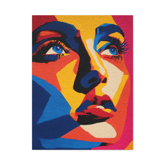 Vibrant Pop Art Portrait Wall Art & Canvas Print