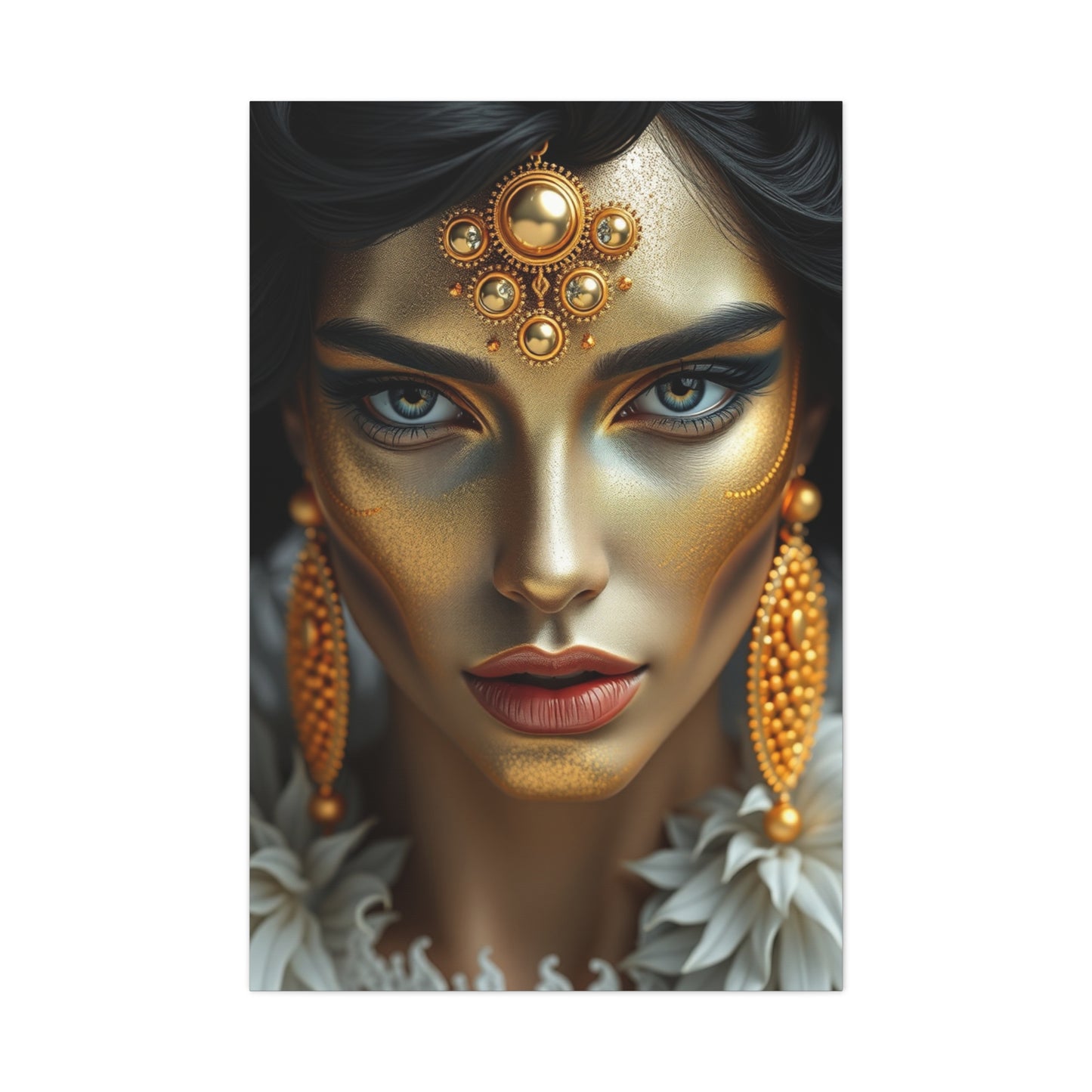 Vision Black White and Gold Art Art Wall Art & Canvas Print