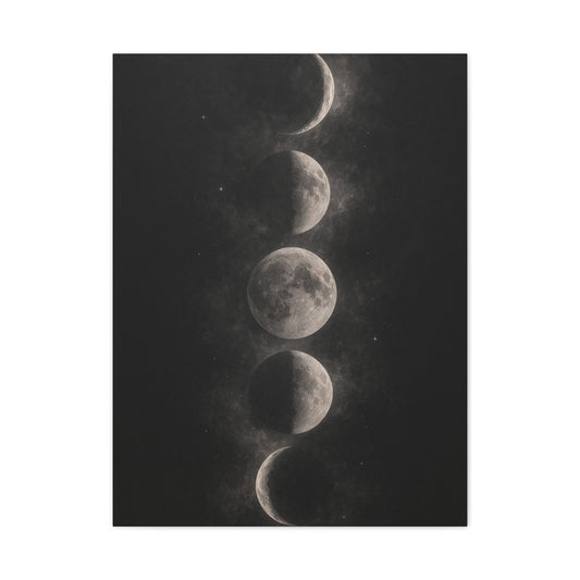 Moon Phase Minimal Celestial Wall Art & Canvas Print