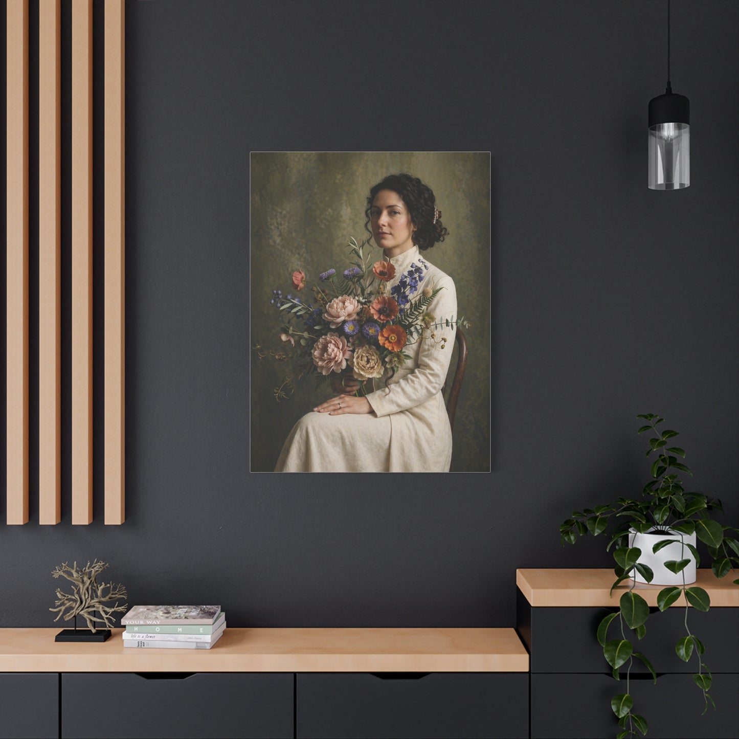 Timeless Floral Portrait Study Wall Art & Canvas Print