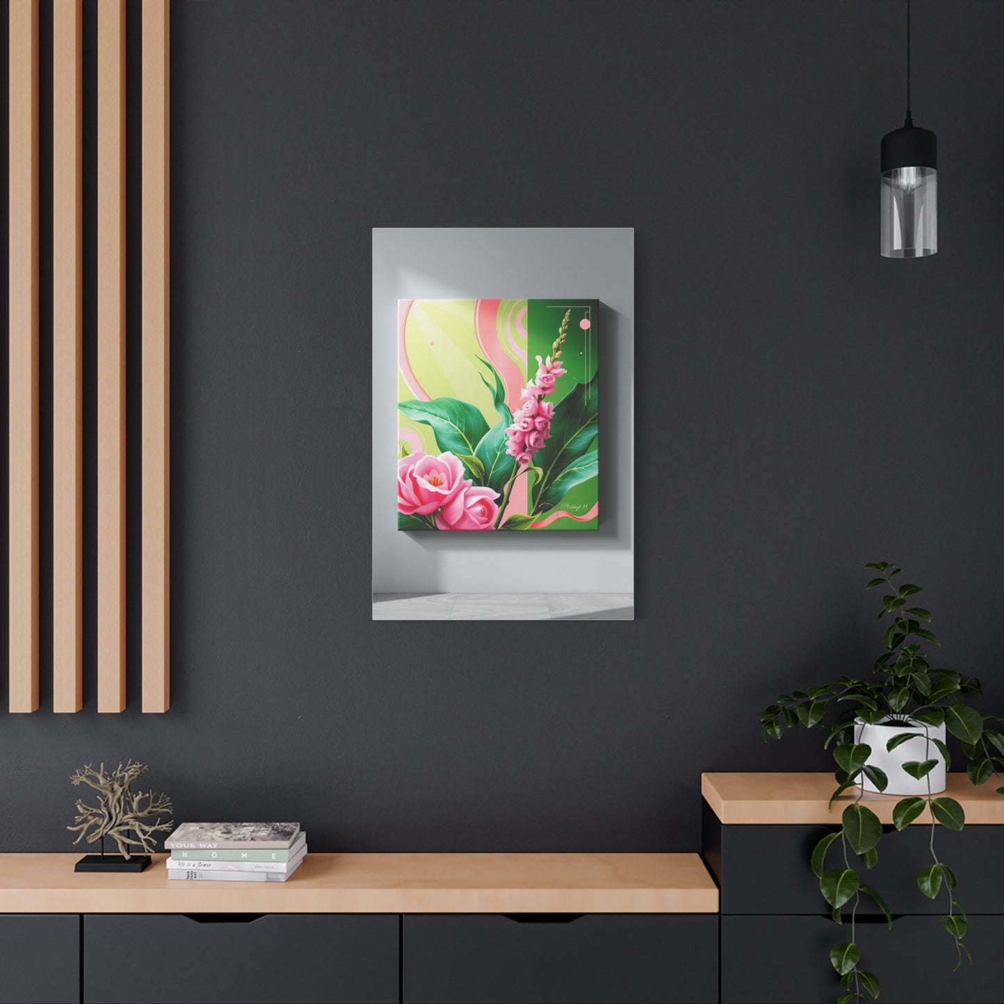 Green & Pink Canvas Art Supreme Gallery Wall Art & Canvas Print