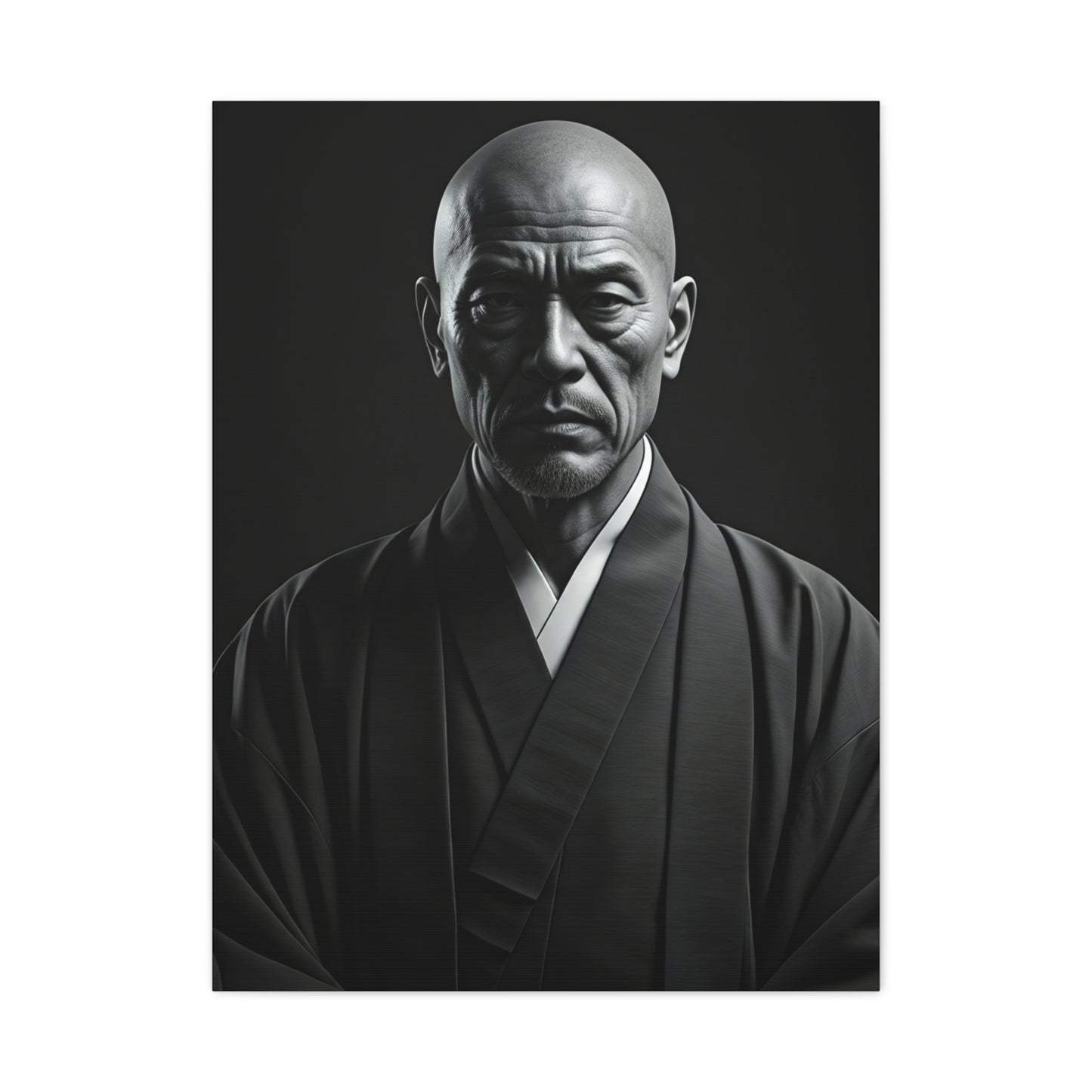Stoic Figure in Minimalist Portrait Wall Art & Canvas Prints