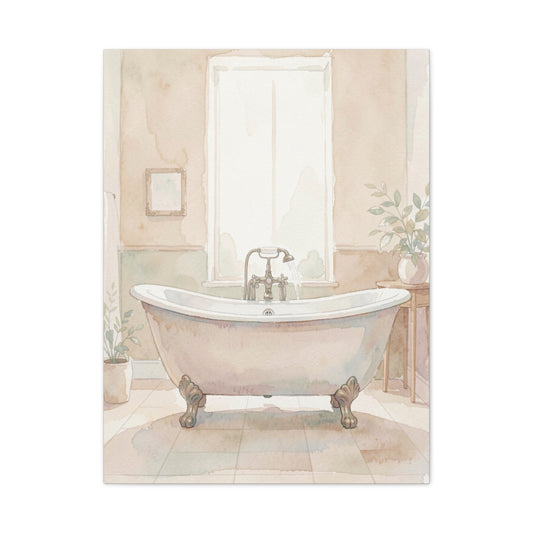 Vintage Clawfoot Bathtub Serenity Wall Art & Canvas Prints