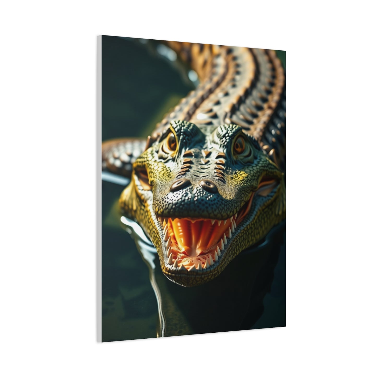 Masterpiece Crocodile & Alligator Art Vision Wall Art & Canvas Print