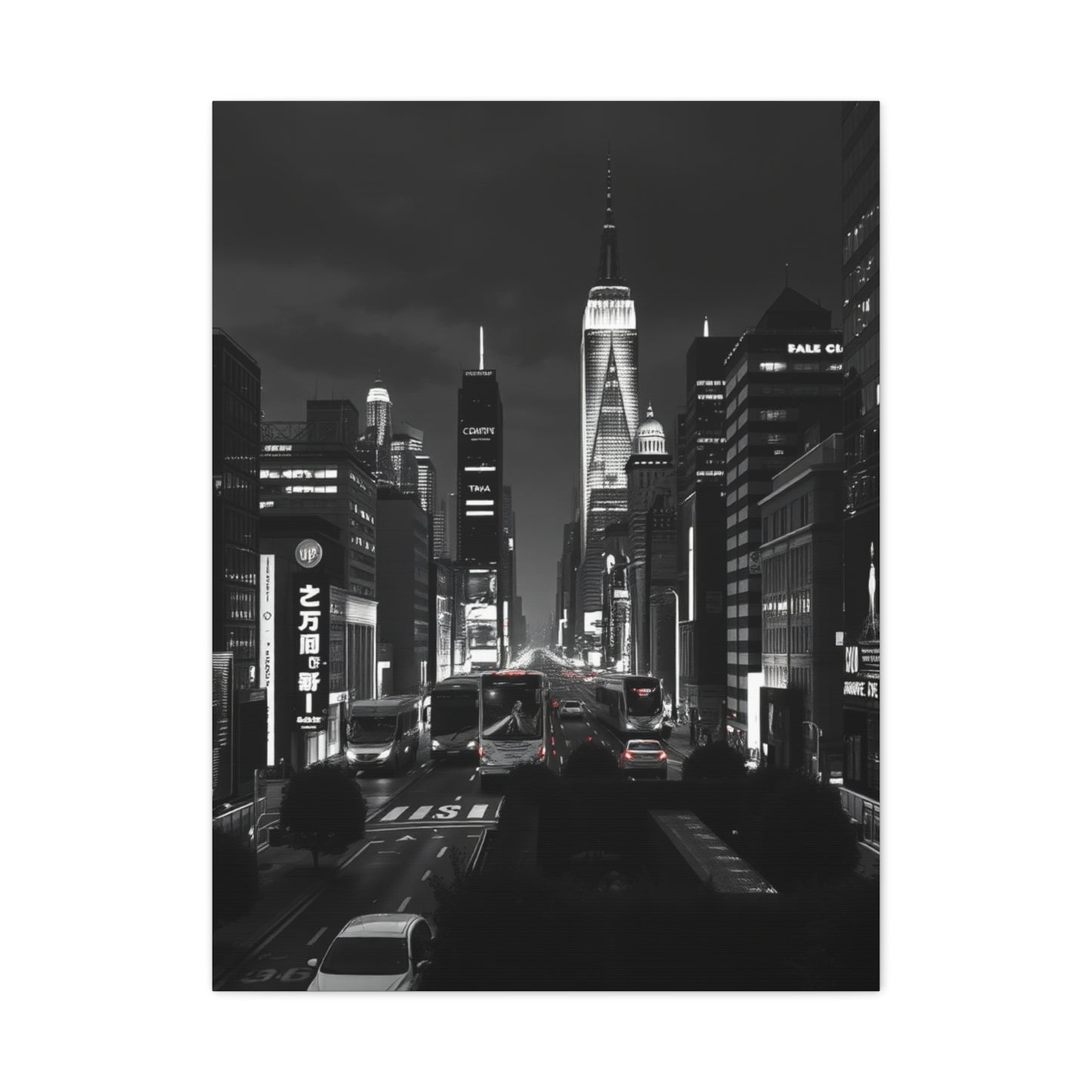 Supreme Black & White Cityscapes Art Collection Wall Art & Canvas Print