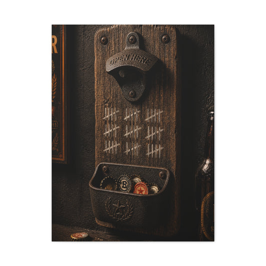 Rustic Bottle Opener Wall Sculpture Wall Art & Canvas Print