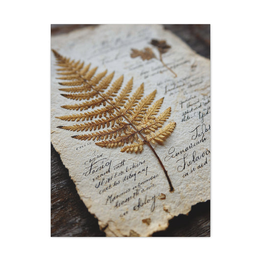 Antique Botanical Fern Study Wall Art & Canvas Print
