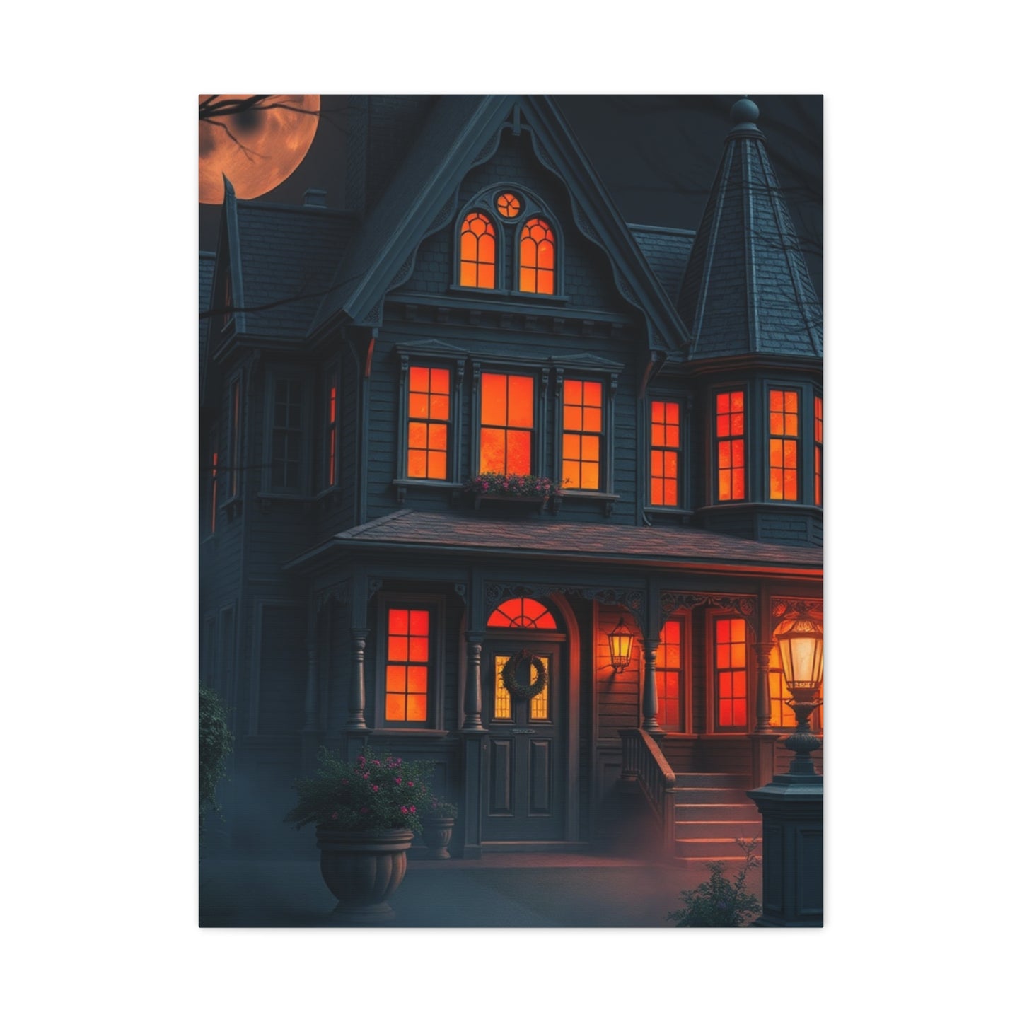 Haunted House Art Luxury Canvas Wall Art & Canvas Print