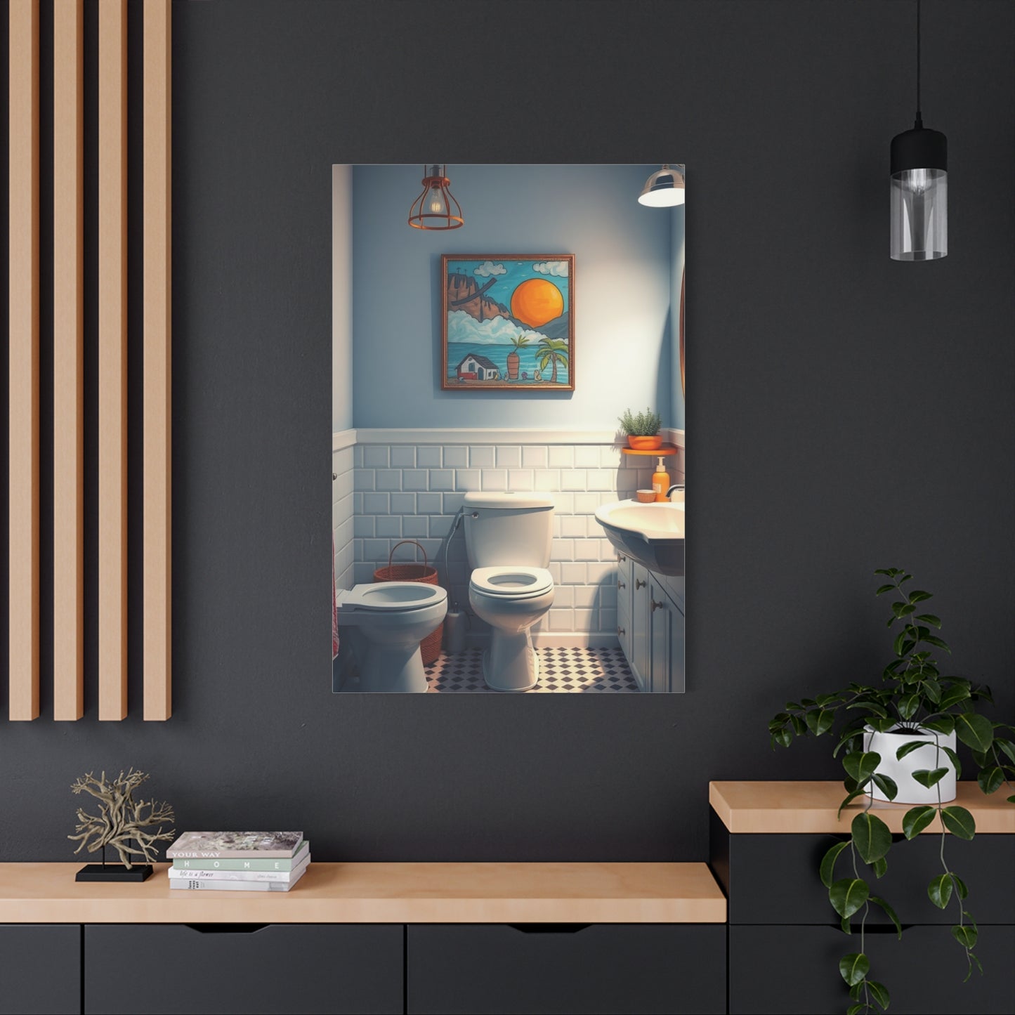 Kid’s Bathroom Art Supreme Gallery Wall Art & Canvas Print
