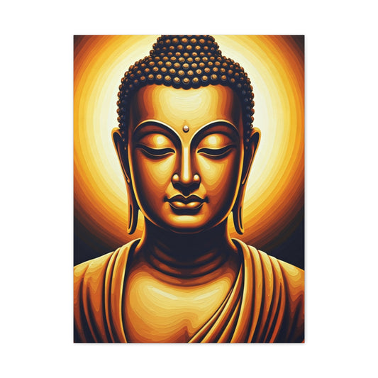 Golden Aura Buddha Meditation Wall Art & Canvas Prints