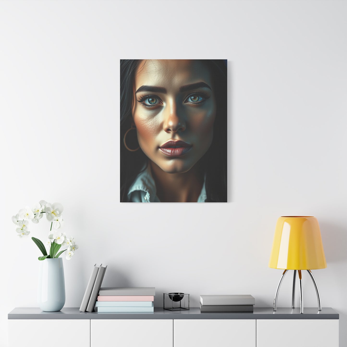 Elite Black, White & Blue Art Vision Wall Art & Canvas Print