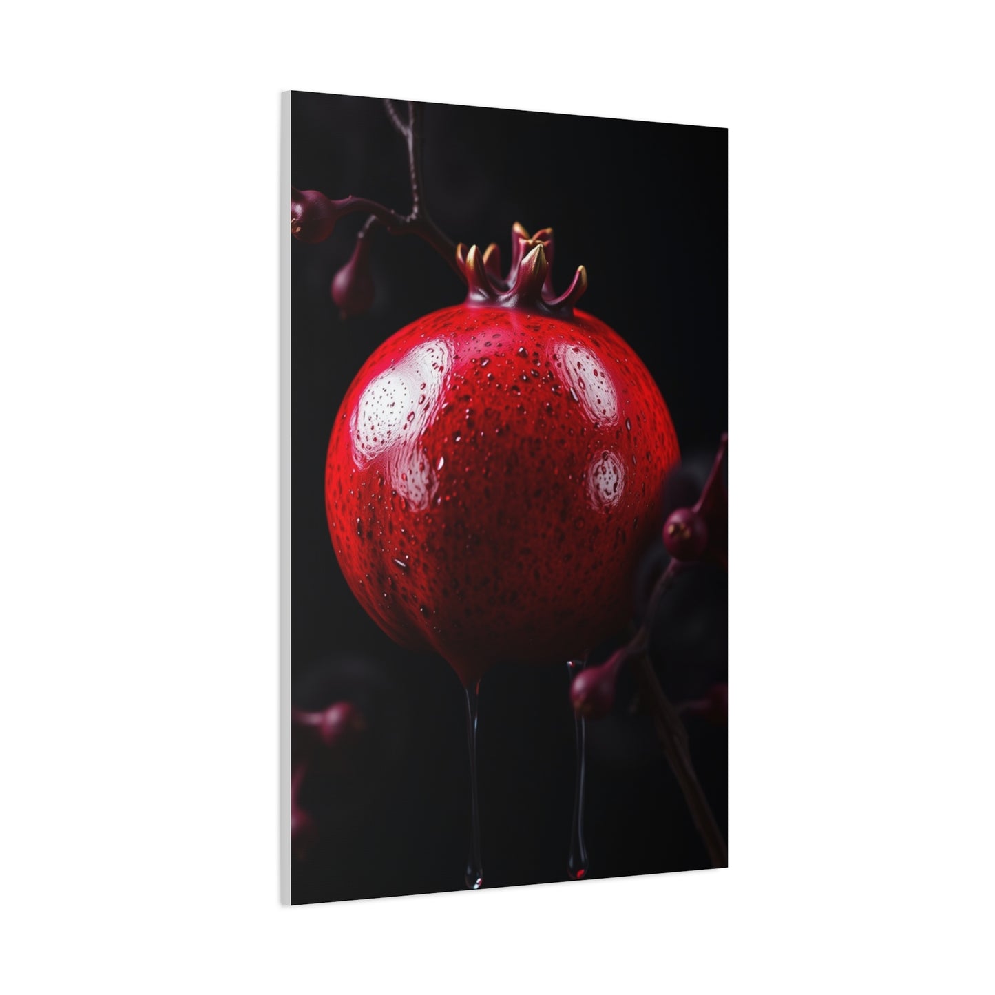 Pomegranate Noir Wall Art Luxury Canvas Wall Art & Canvas Print