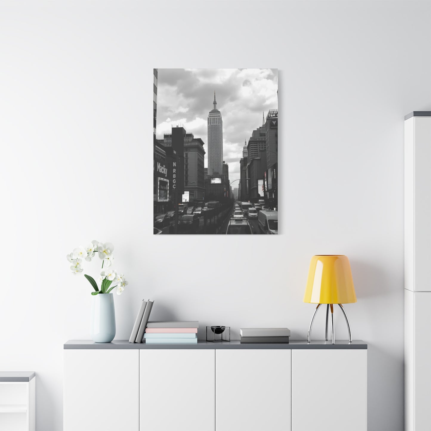 Masterpiece Black & White Cityscapes Art Vision Wall Art & Canvas Print