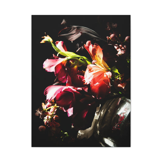 Dark Surreal Floral Chiaroscuro Wall Art & Canvas Print