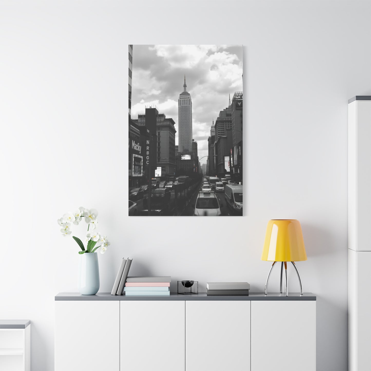 Masterpiece Black & White Cityscapes Art Vision Wall Art & Canvas Print
