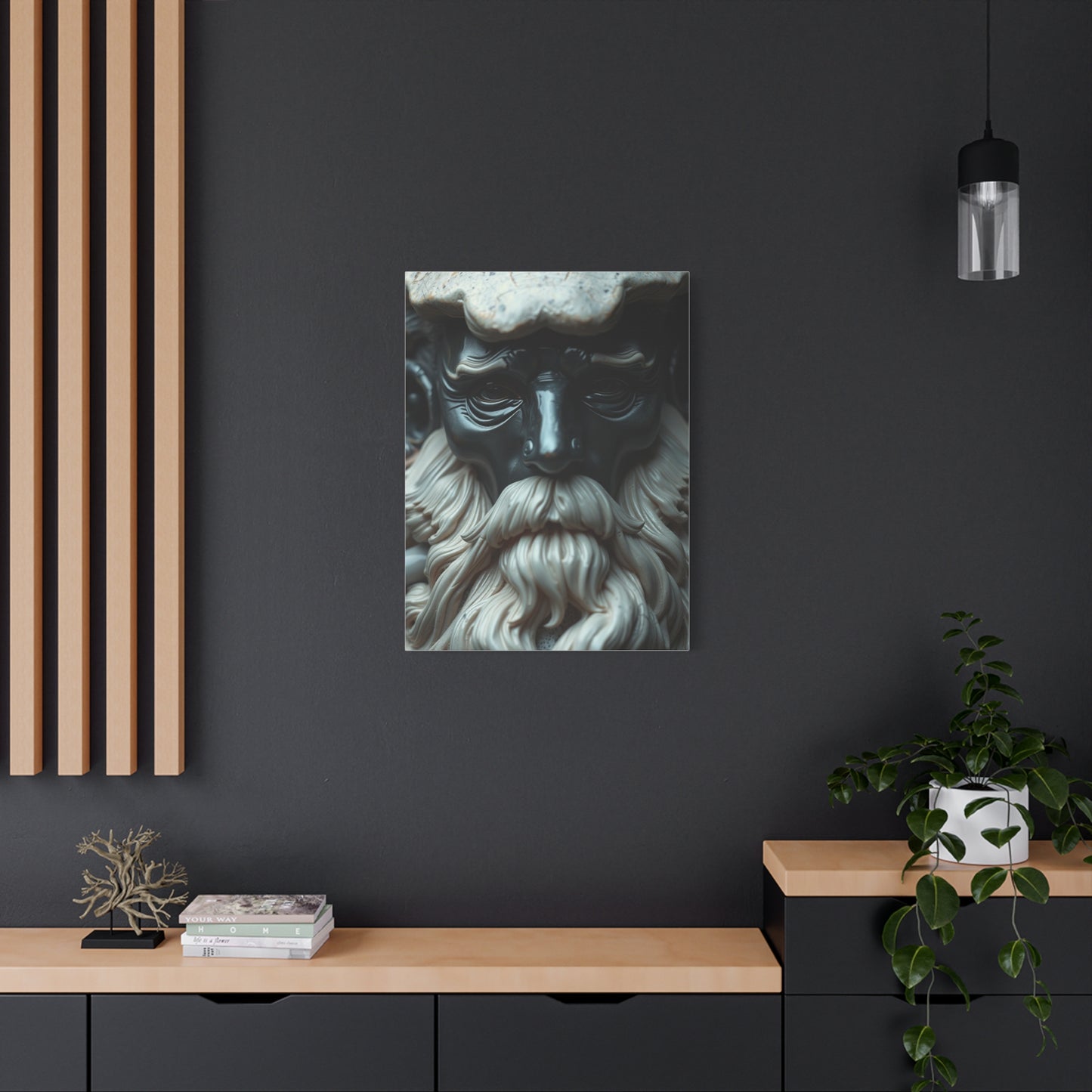 Supreme Charcoal, Onyx, and Ivory Art Collection Wall Art & Canvas Print