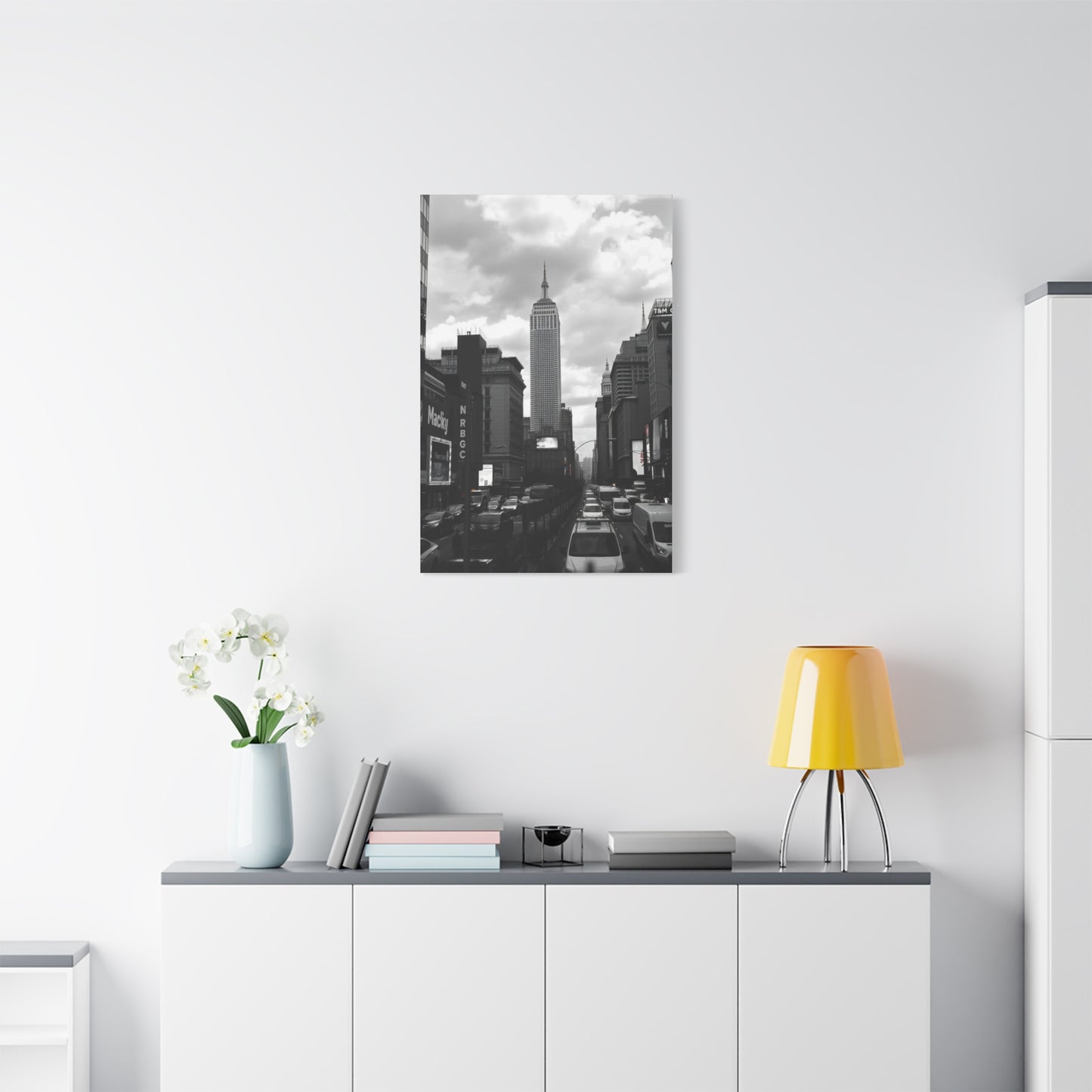 Masterpiece Black & White Cityscapes Art Vision Wall Art & Canvas Print