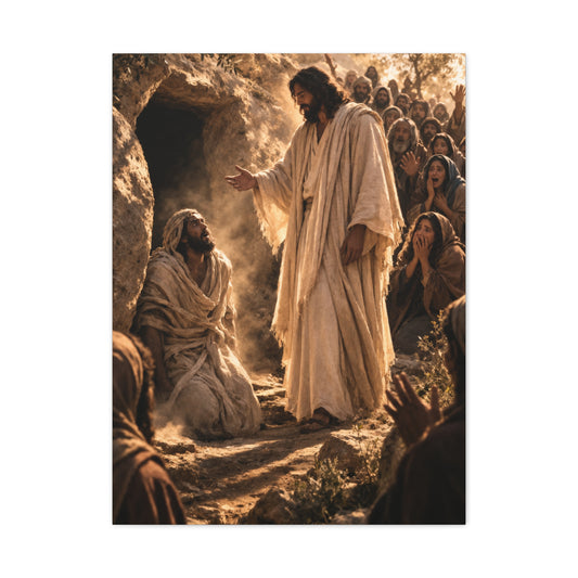 Raising of Lazarus Miracle Wall Art & Canvas Print