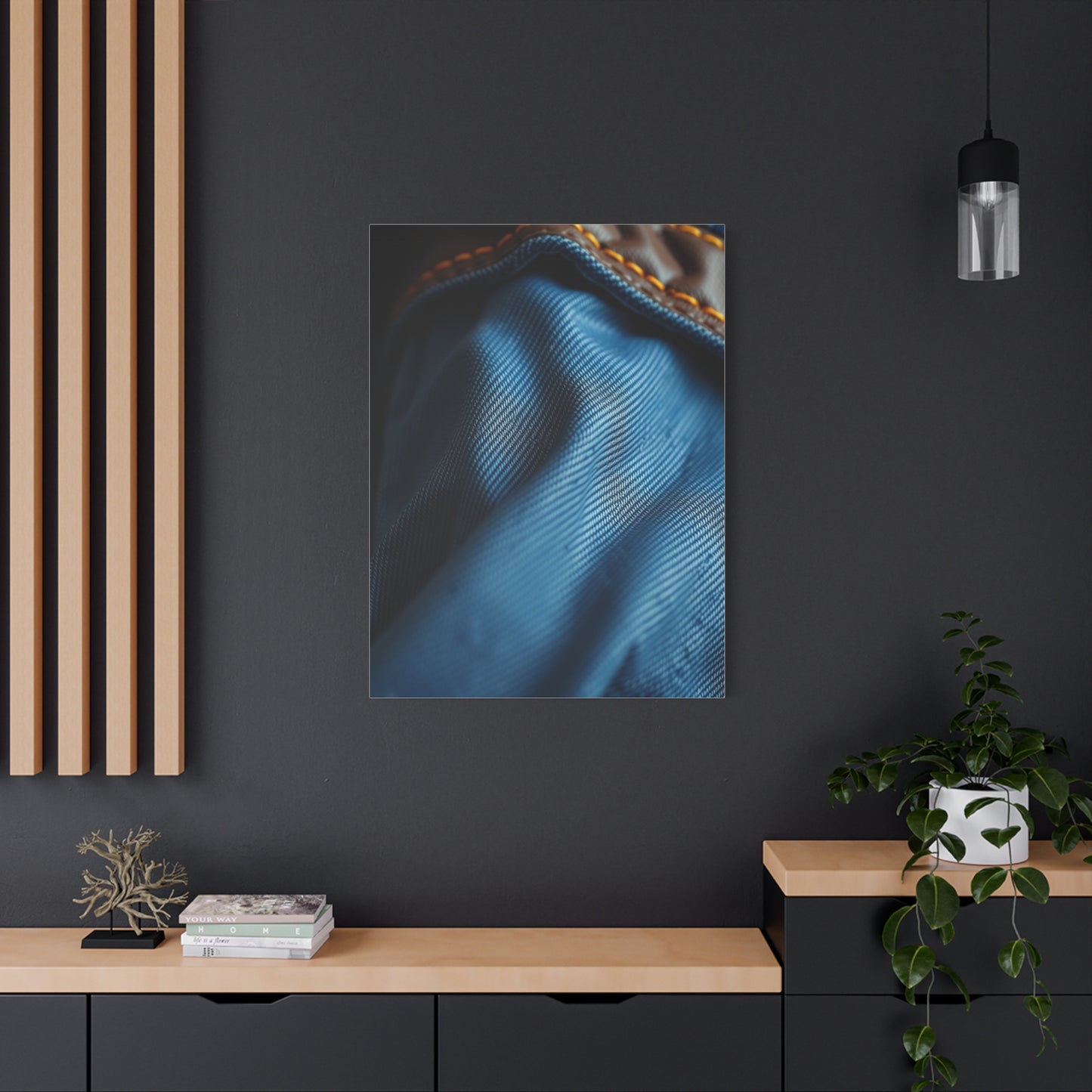 Supreme Denim and Leather Art Collection Wall Art & Canvas Print