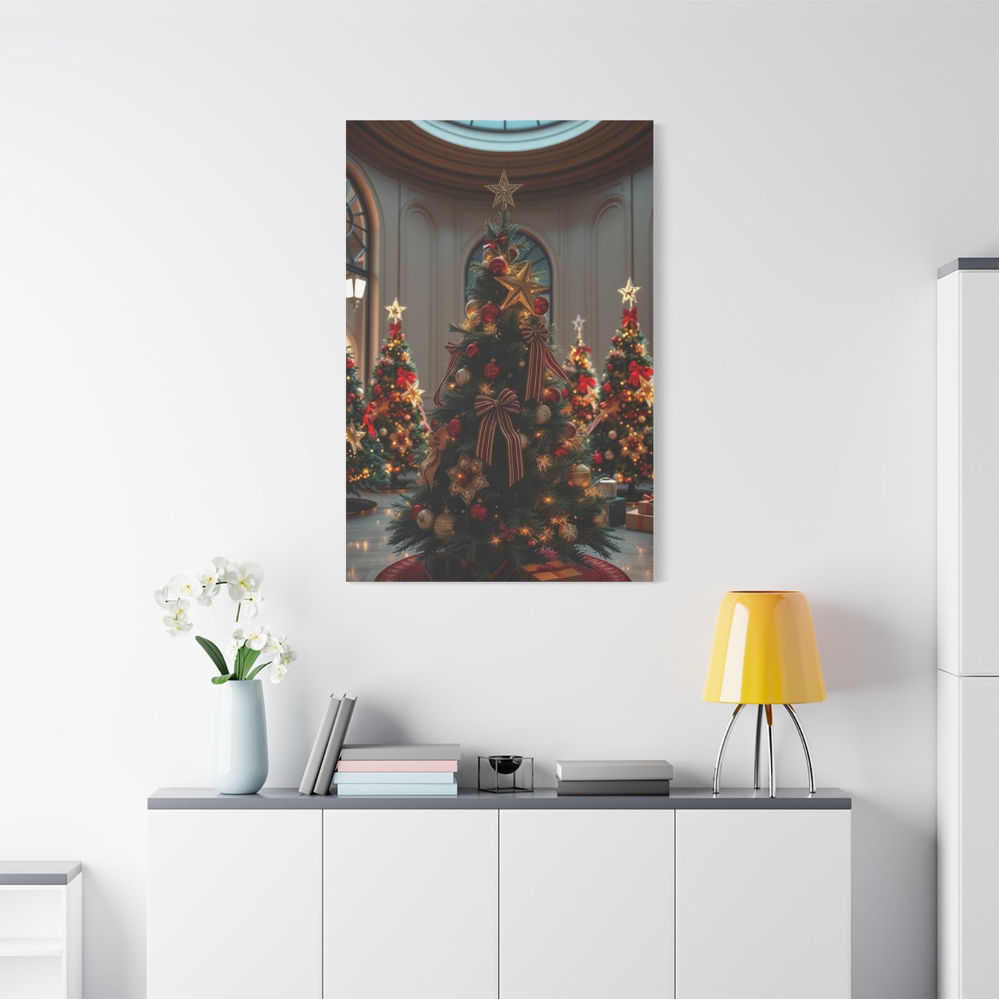 Supreme Christmas Trees & Wreath Art Collection Wall Art & Canvas Print