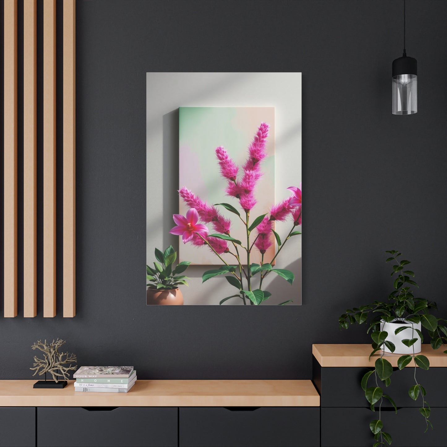 Supreme Green & Pink Canvas Art Collection Wall Art & Canvas Print