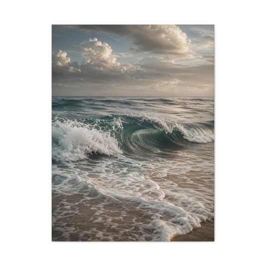 Rolling Shoreline Ocean Curl Wall Art & Canvas Print