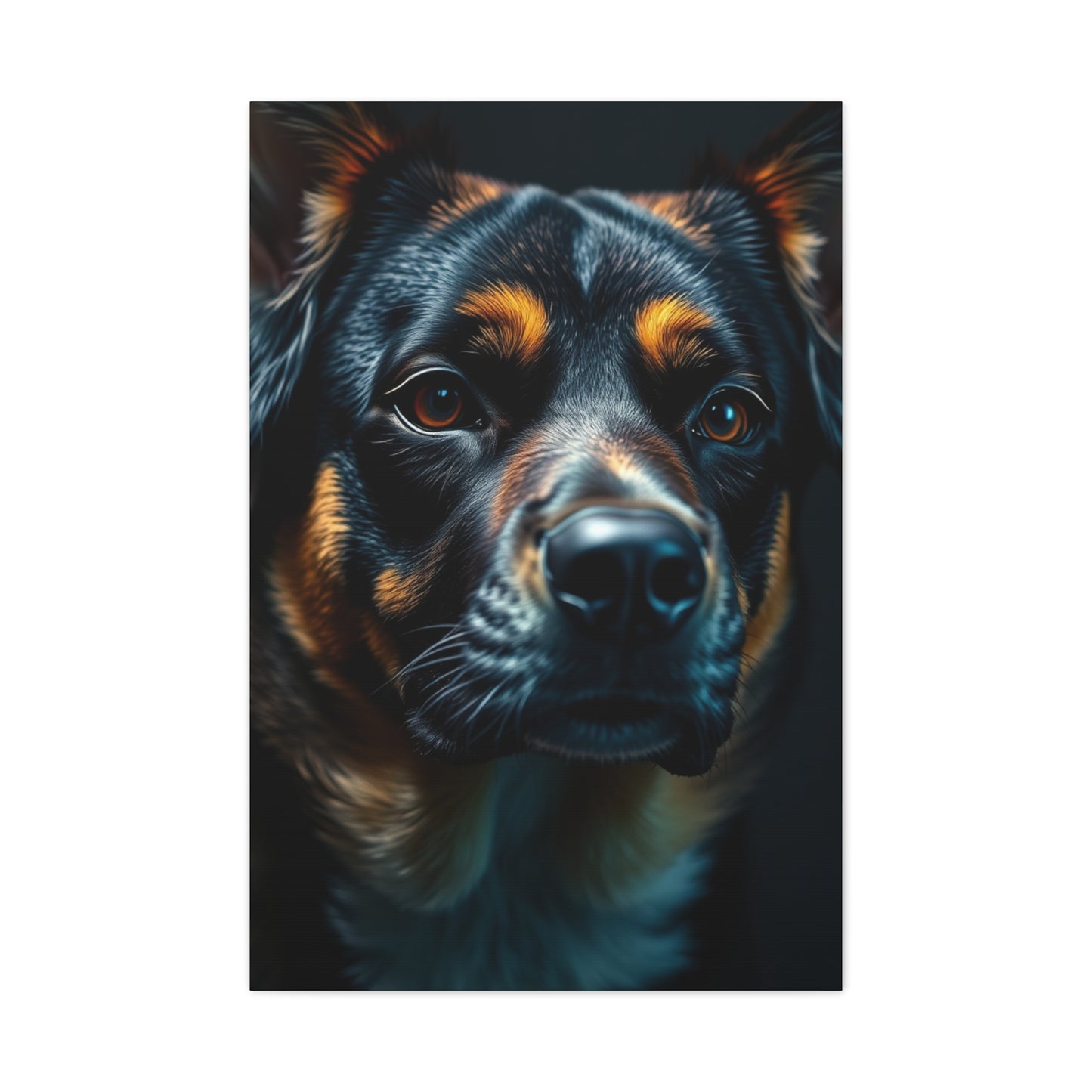 Masterpiece Black and Tan Art Vision Wall Art & Canvas Print