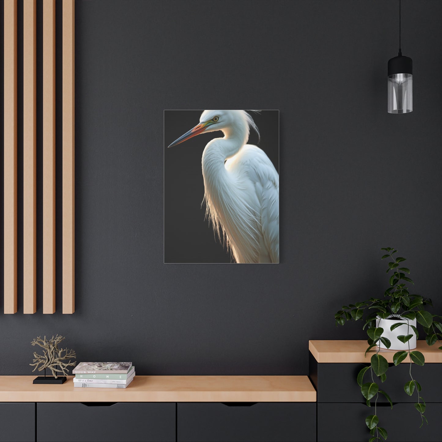 Supreme Egret Art Collection Wall Art & Canvas Print