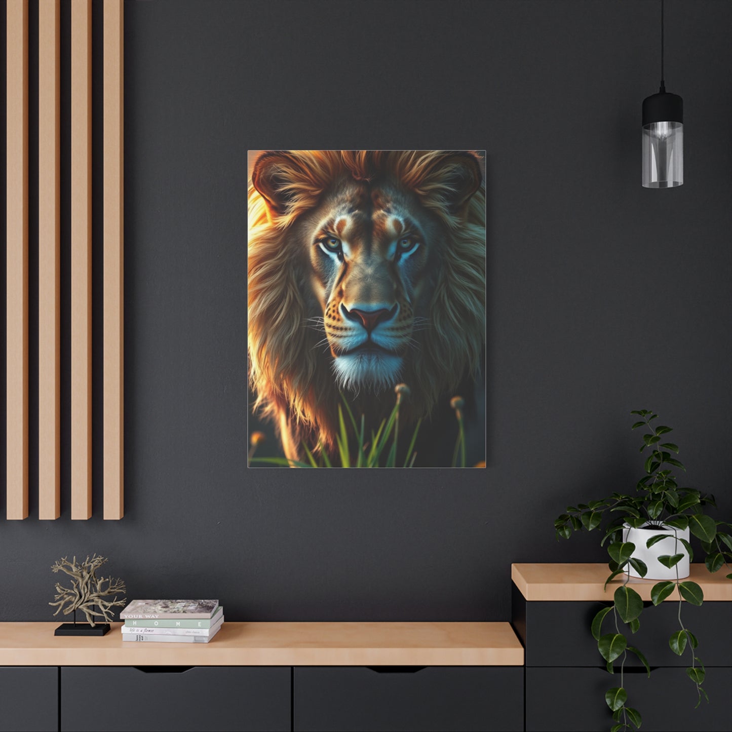Lions Command Canvas Wall Art & Canvas Print