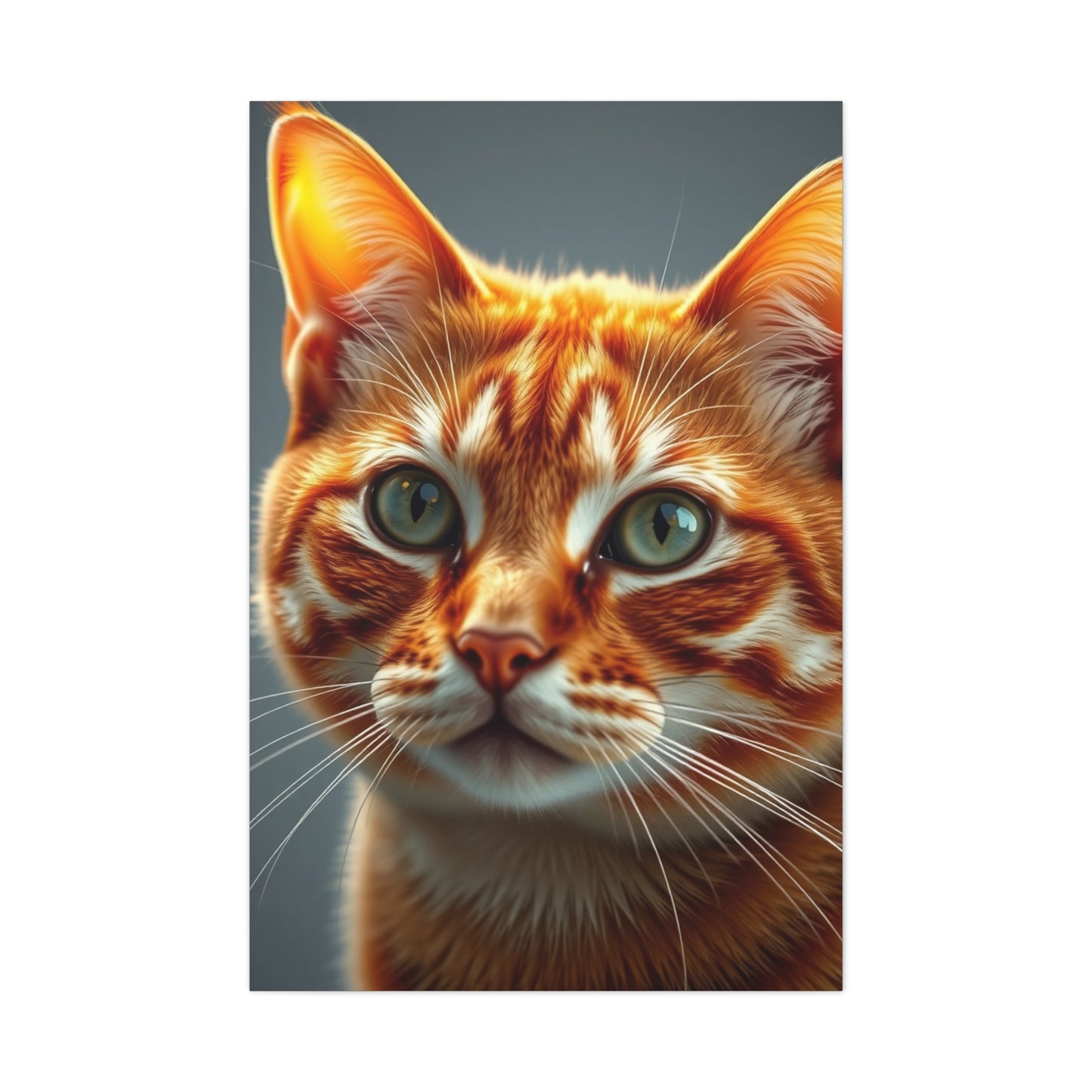 Masterpiece Orange Cat Art Vision Wall Art & Canvas Print