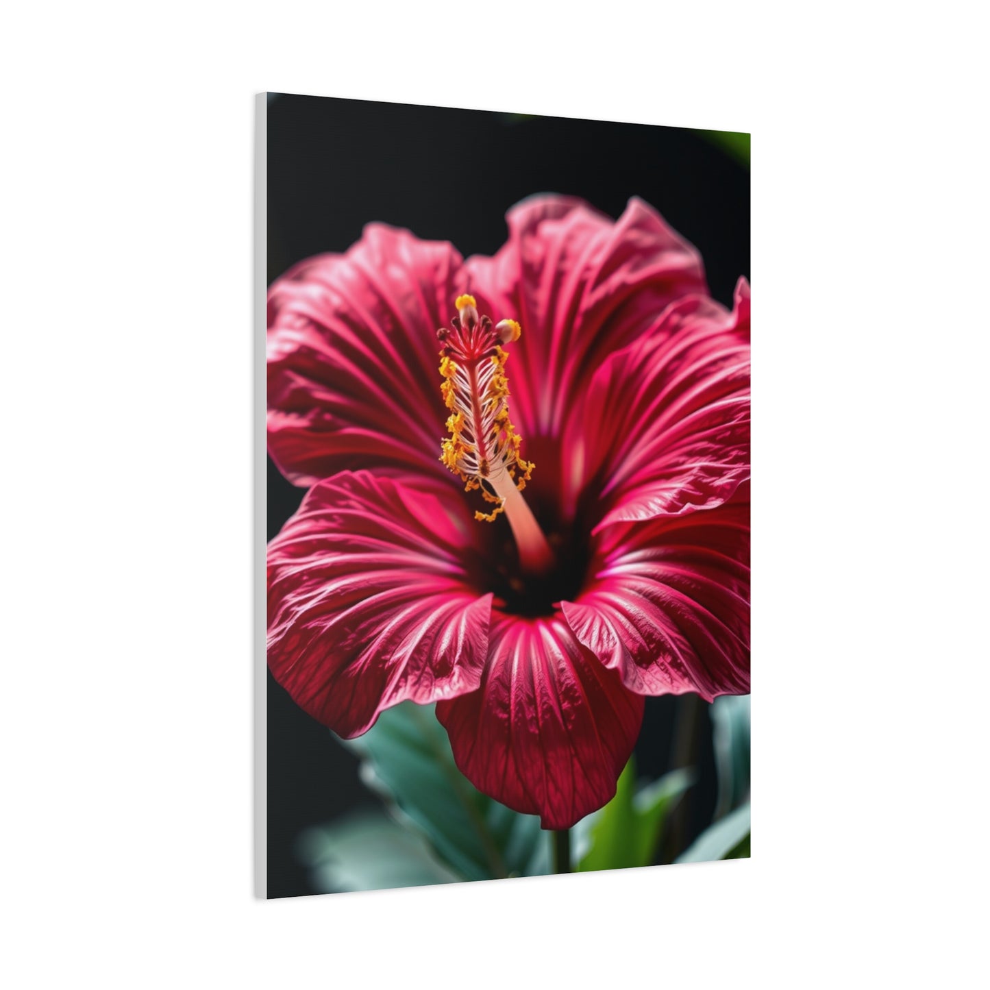 Hibiscus Flower Art Refined Canvas Wall Art & Canvas Print