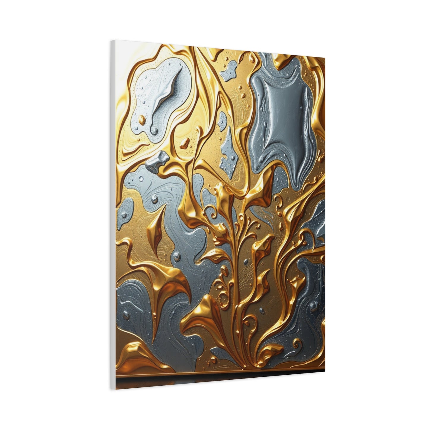 Elite Gold & Silver Canvas Art Vision Wall Art & Canvas Print