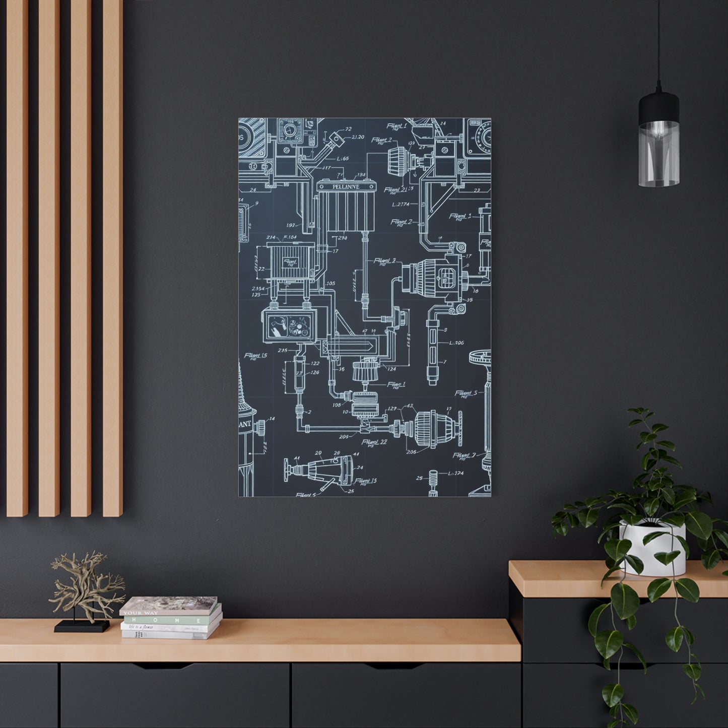 Vision Blueprint & Patent Sketches Art Art Wall Art & Canvas Print