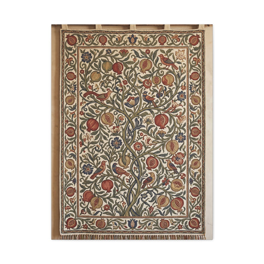 Medieval Floral Tree Tapestry Wall Art & Canvas Print