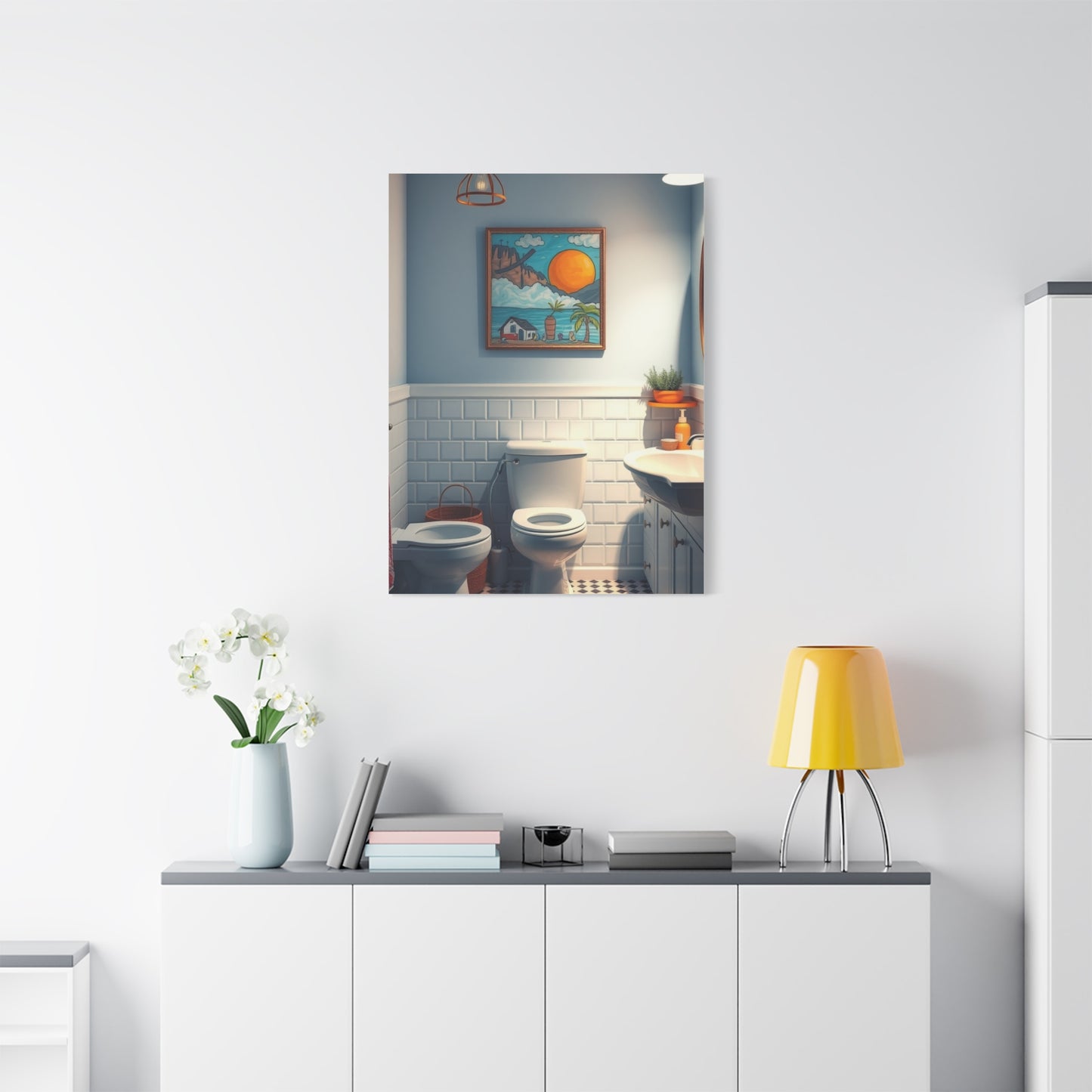 Kid’s Bathroom Art Supreme Gallery Wall Art & Canvas Print