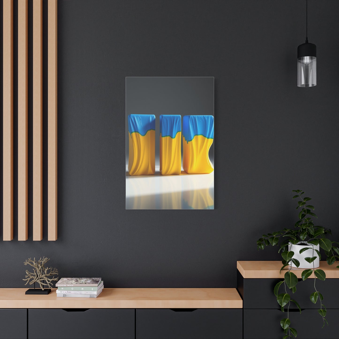 Supreme Blue & Yellow Art Collection Wall Art & Canvas Print