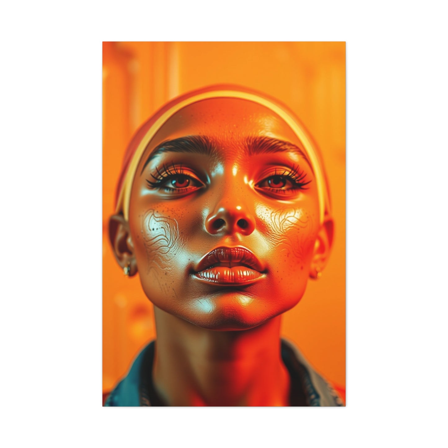 Pop of Orange Art Luxury Canvas Wall Art & Canvas Print