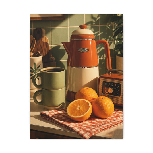 Retro Kitchen Still Life Composition Wall Art & Canvas Print