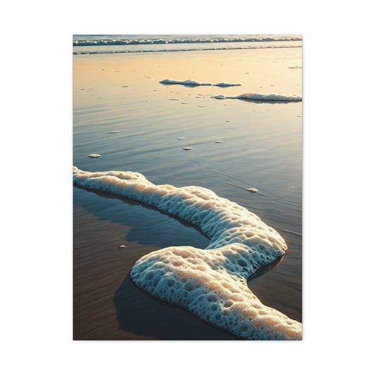 Sea Foam Shoreline Texture Wall Art & Canvas Prints