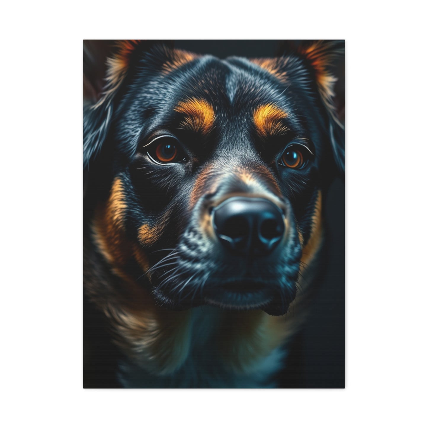 Masterpiece Black and Tan Art Vision Wall Art & Canvas Print