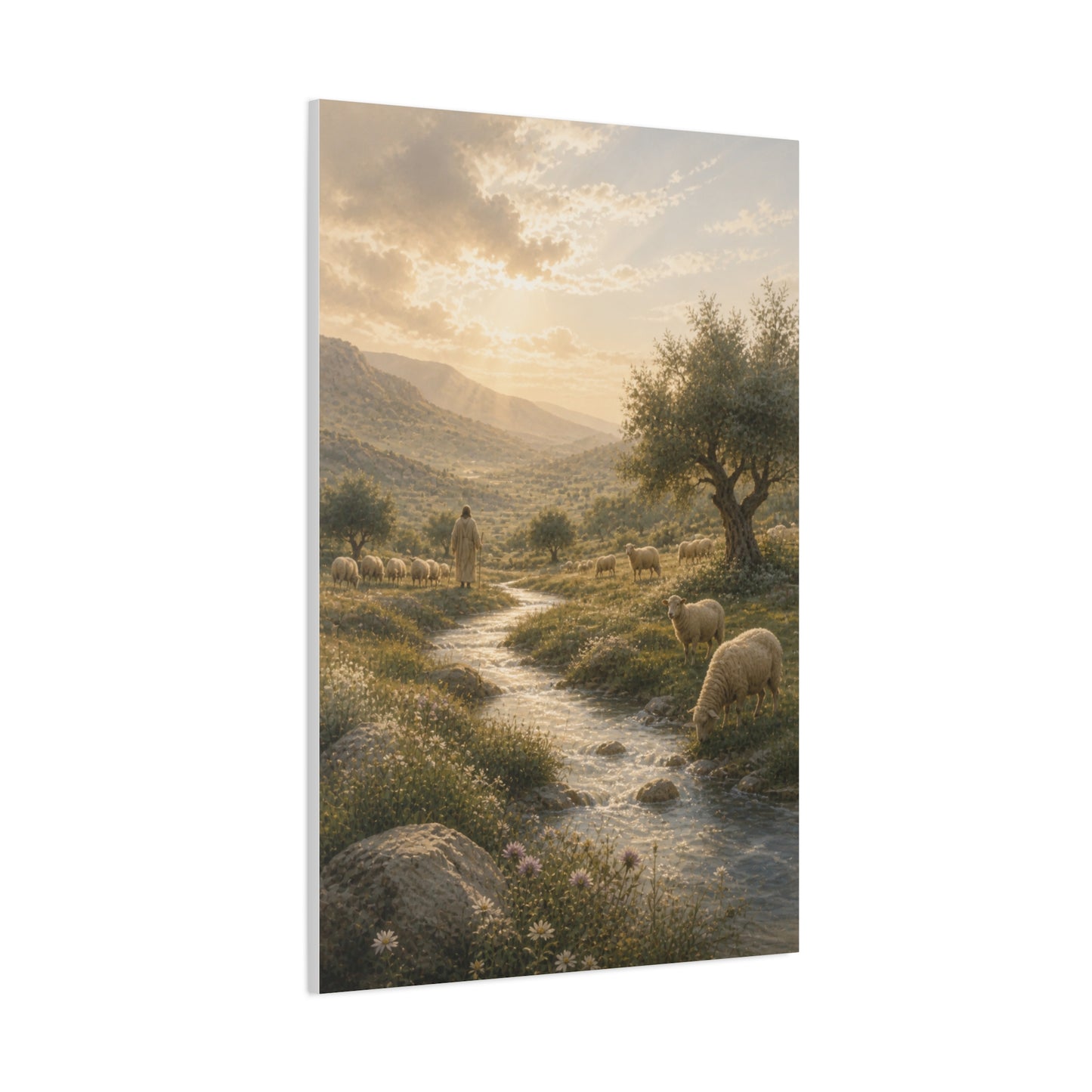 Psalm 23 Shepherd Valley Wall Art & Canvas Print