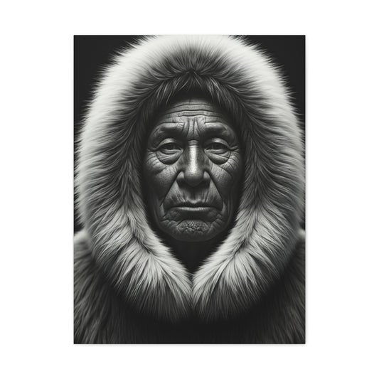 Wisdom of the Ancestors Black & White Portrait Wall Art & Canvas Prints