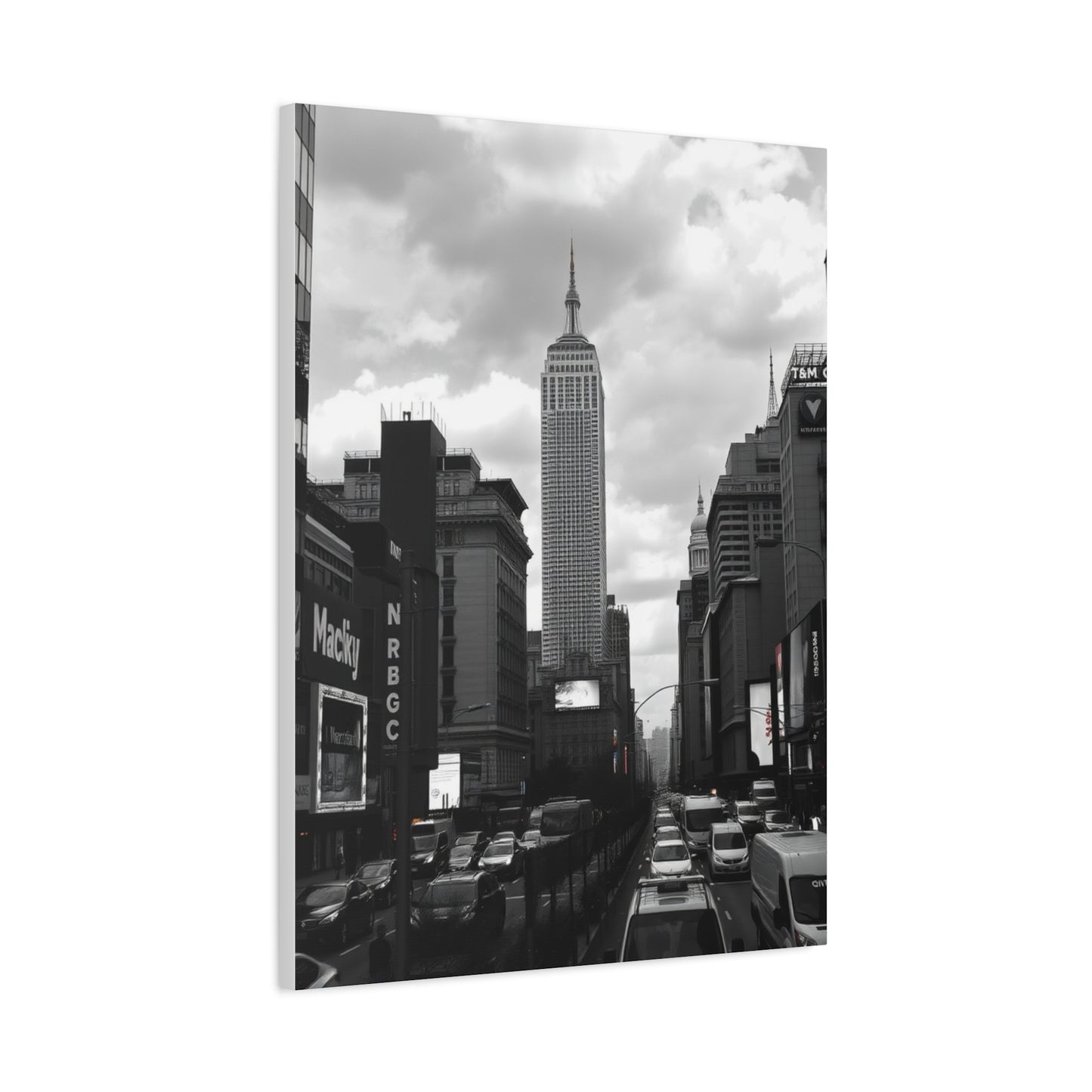 Masterpiece Black & White Cityscapes Art Vision Wall Art & Canvas Print