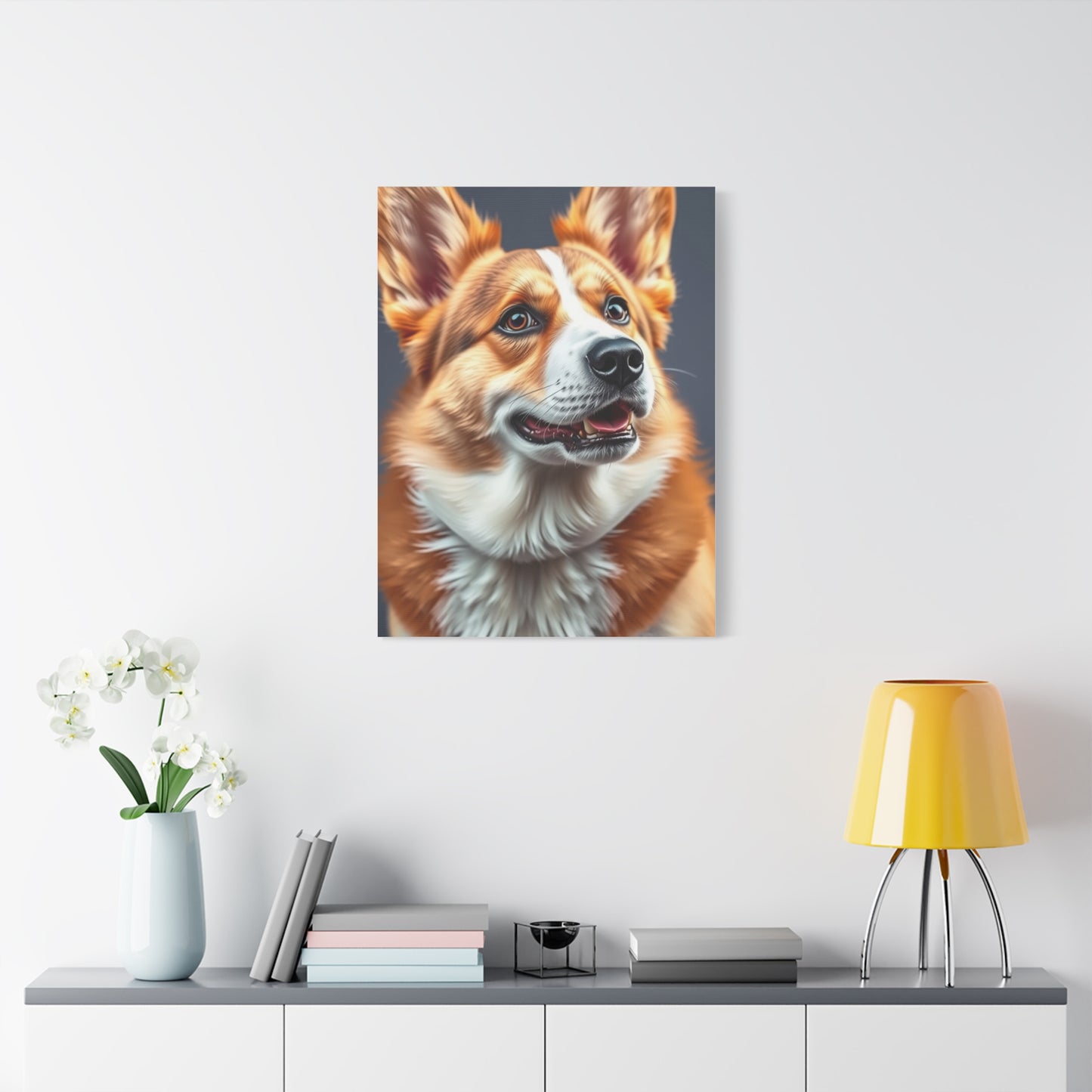 Corgi Dog Art Refined Canvas Wall Art & Canvas Print