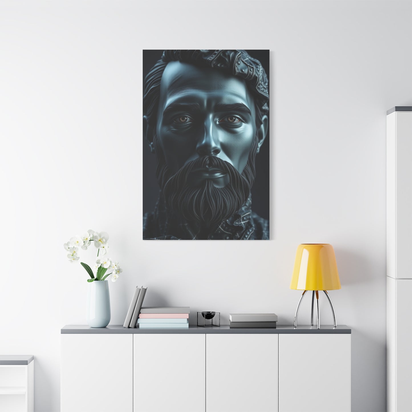 Supreme Charcoal, Onyx, and Ivory Art Collection Wall Art & Canvas Print