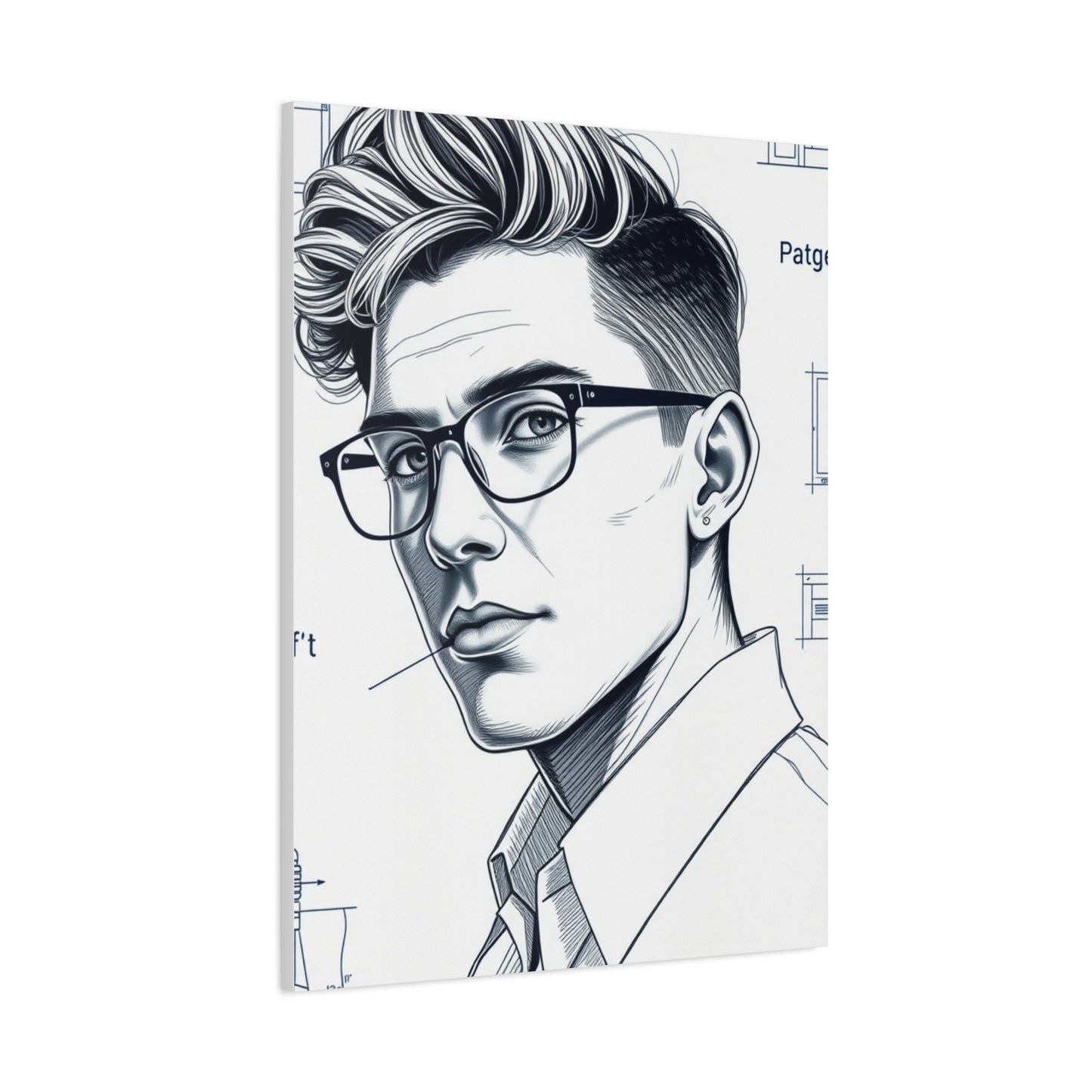 Supreme Blueprint & Patent Sketches Art Collection Wall Art & Canvas Print