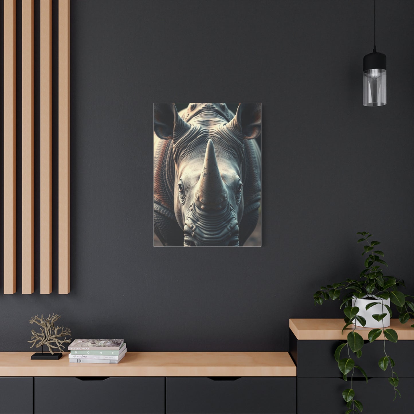 Masterpiece Rhinoceros Art Vision Wall Art & Canvas Print